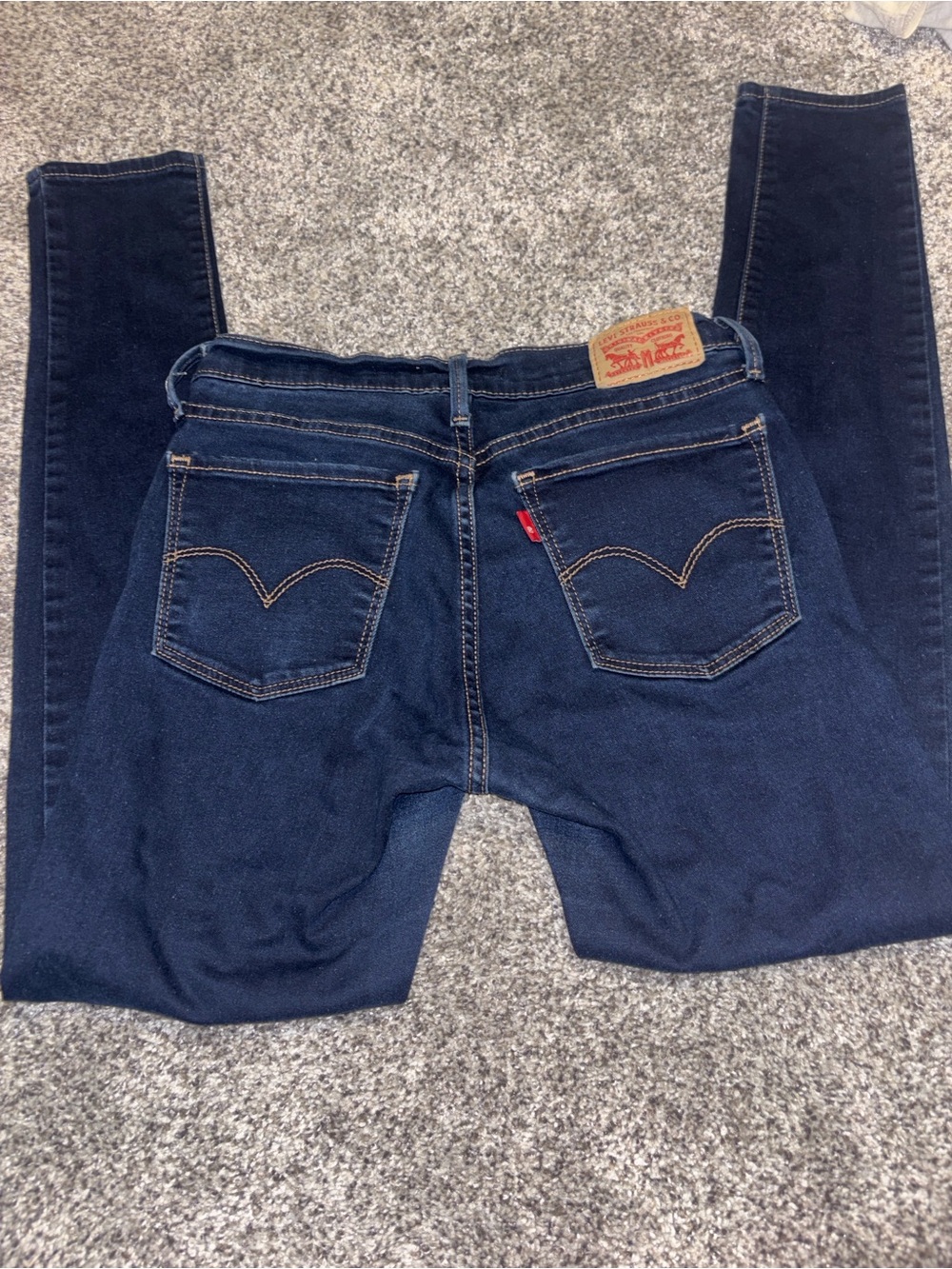 Levi's Women's 710  Dark Blue Super Skinny Jeans